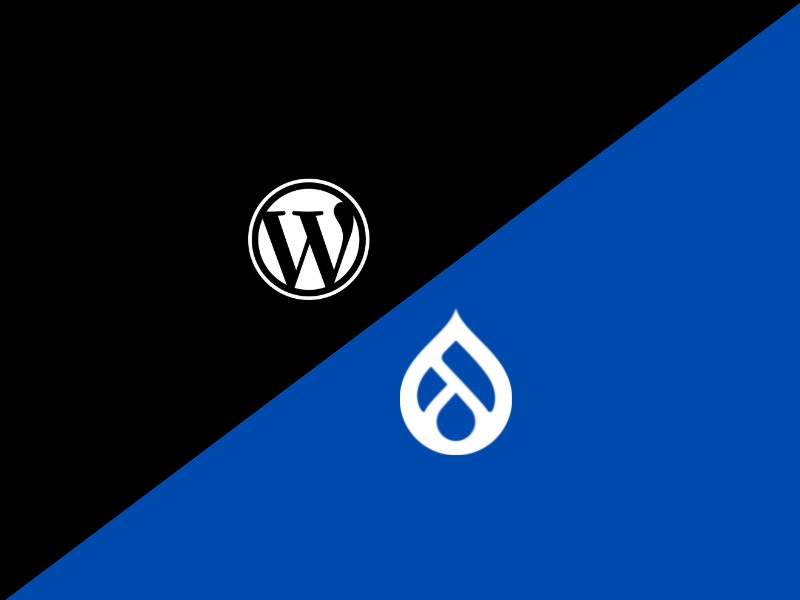 Drupal vs. WordPress Image