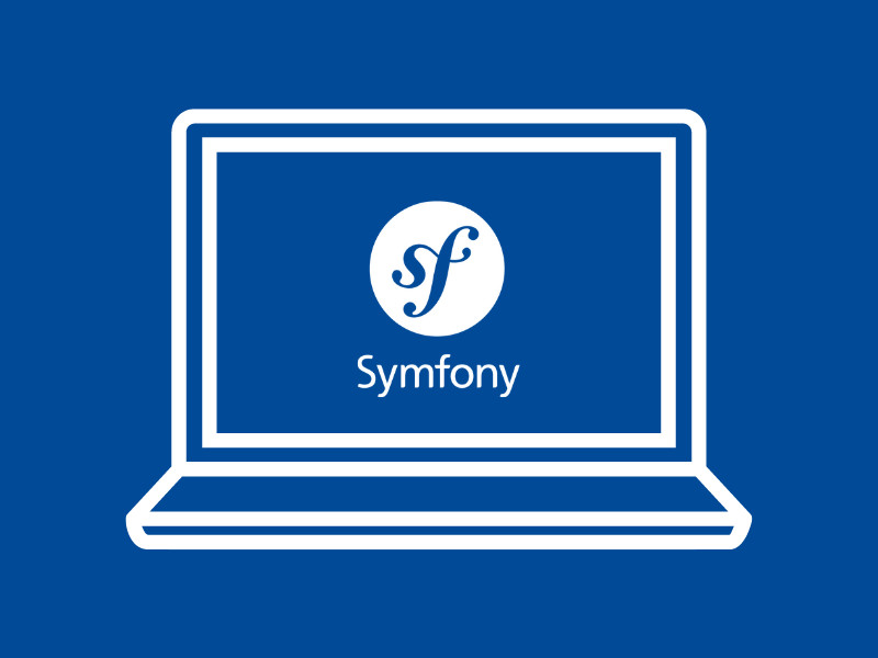 Symfony Logo on a laptop icon